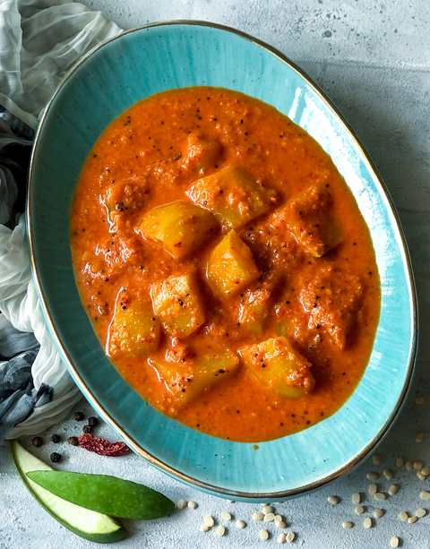 Recette d’Amlechi Uddamethi – Curry de mangue crue de Goan Recette Indienne Traditionnelle