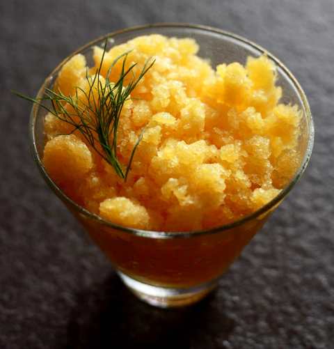 Recette d'ananas et de granita dill Recette Indienne Traditionnelle