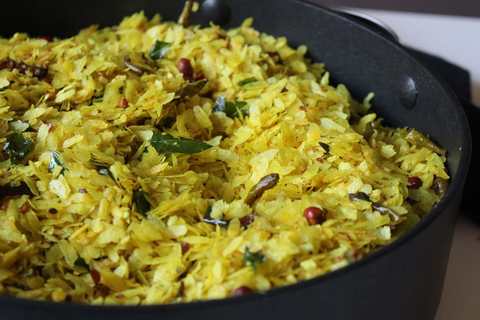 Recette d'avalakki instantanée de citron - Snack Instantanée Poha Recette Indienne Traditionnelle