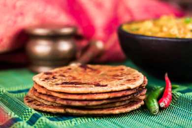 Recette de Bhakri Style Gujarati - Pain plat Multigrain Recette Indienne Traditionnelle