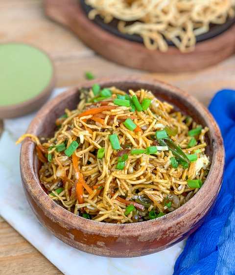 Recette de Bhel chinois chinois ringard Recette Indienne Traditionnelle