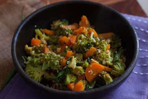 Recette de carotte et de brocoli portiyal Recette Indienne Traditionnelle