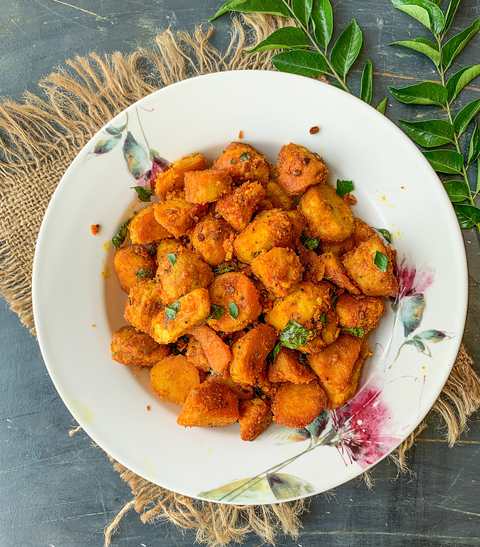 Recette de Chamadumpa Vepudu – ANDHRA Style Colocasia Stirh Frire Recette Indienne Traditionnelle