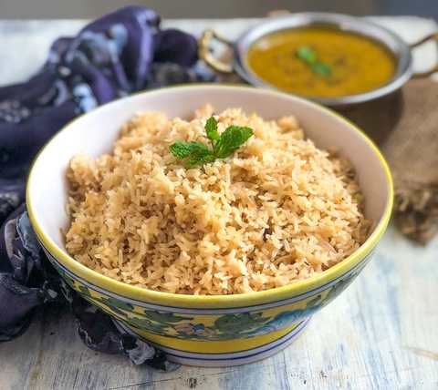 Recette Chawal Vagharela - Riz marron de style parsi Recette Indienne Traditionnelle