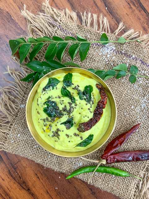 Recette de chutney de coco de la mangue crue Recette Indienne Traditionnelle