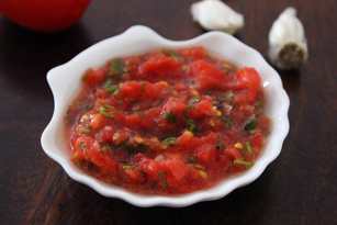Recette de chutney de tomate de style dhaba Recette Indienne Traditionnelle