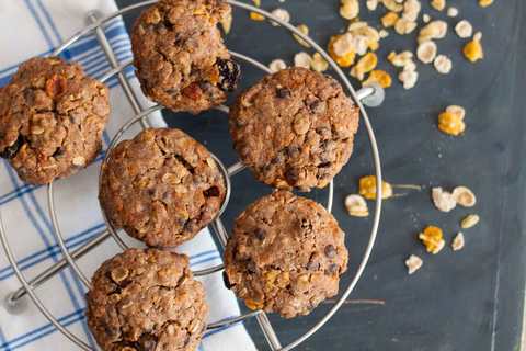 Recette de cookies de chocolat chocolat Muesli Ragi Recette Indienne Traditionnelle