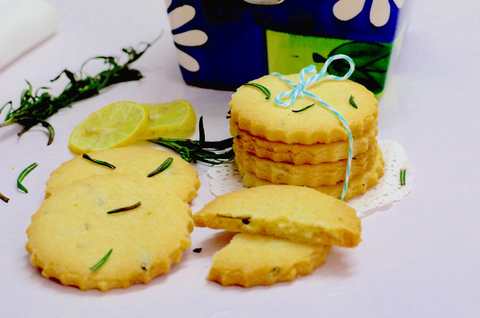 Recette de cookies de citron et de romarin Recette Indienne Traditionnelle