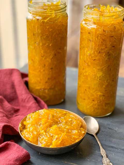 Recette de cornichon AAM CHUNDA – Recette de Chanda Gujarati Mango Recette Indienne Traditionnelle