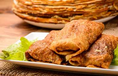 Recette de crêpe multigrain remplie de pommes de terre épicées Recette Indienne Traditionnelle