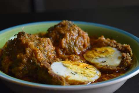 Recette de curry Nargisi Kofta – Curry oeuf écossé au scoché Recette Indienne Traditionnelle