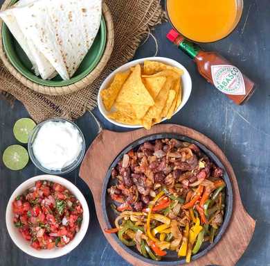 Recette de fajitas végétarien mexicaine Recette Indienne Traditionnelle