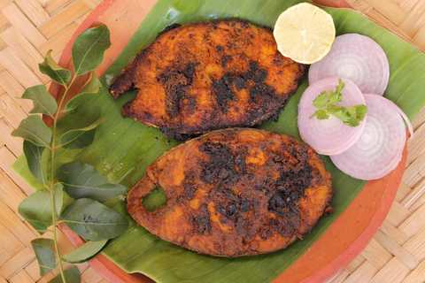 Recette de frire de poisson épicé Chettinad Recette Indienne Traditionnelle
