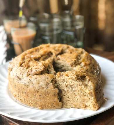 Recette de gâteau de cuisson de pression de la banane sans oeuf Recette Indienne Traditionnelle