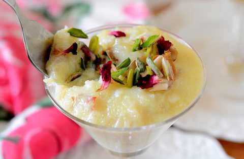 Recette Gil-E-Firdaus (Kesar Phirni) Recette Indienne Traditionnelle