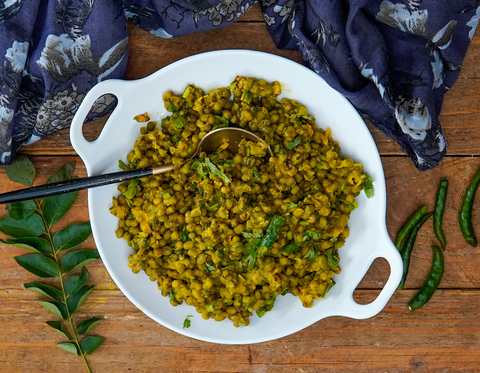 Recette de Gujarati Vagharaeli Mag – Recette de Sabzi entière de Moong Dal Recette Indienne Traditionnelle