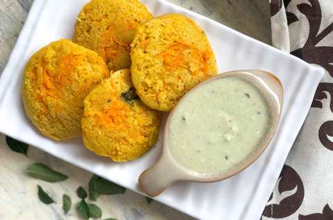 Recette Idli de carotte de citrouille saine Recette Indienne Traditionnelle