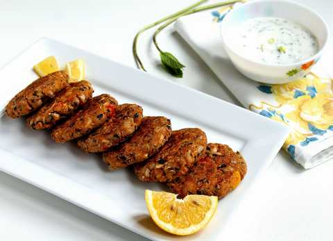 Recette de kebabs Lobia (galettes de haricots aux yeux noirs) Recette Indienne Traditionnelle