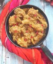 Recette de Lavand-E-Murgh – Poulet Afghani dans la sauce au yaourt Recette Indienne Traditionnelle