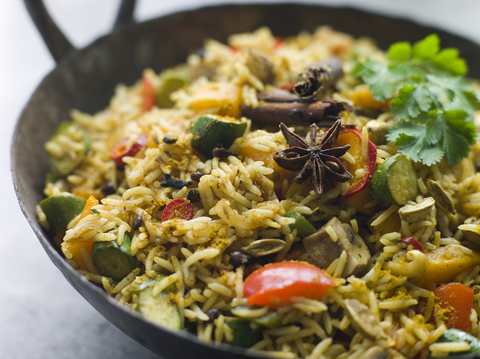 Recette de légumes Biryani avec Chatpata Aloo Recette Indienne Traditionnelle