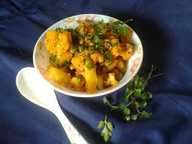 Recette de légumes de pois de chou de pois de pommes de terre Recette Indienne Traditionnelle