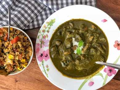 Recette de makhani de champignon palak – épinards crémeux et champignons Recette Indienne Traditionnelle