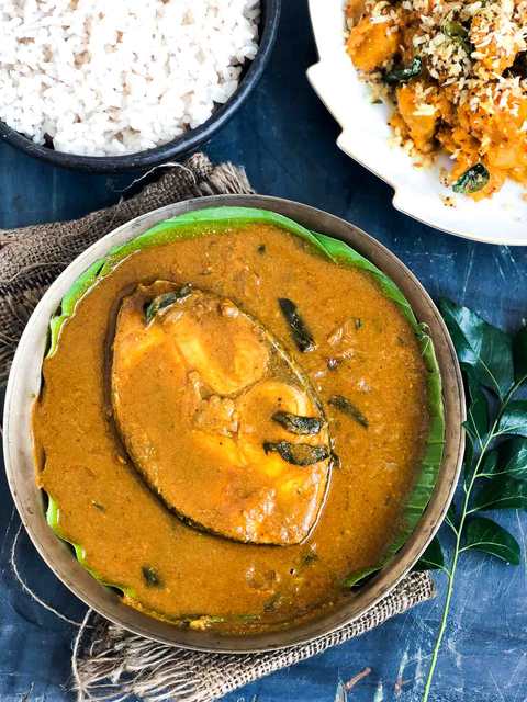 Recette de Meen Vevichathu – Curry de poisson de style Kottayam Recette Indienne Traditionnelle