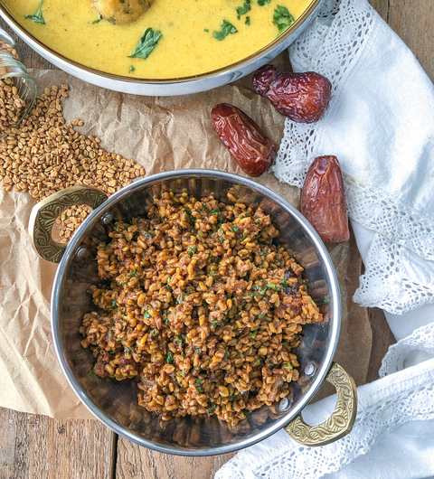 Recette de Methi Dana Sabzi - Graines de Fenugrec en bonne santé Recette Indienne Traditionnelle