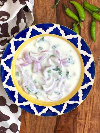 Recette d'oignon Raita - Recette d'oignon Raita Recette Indienne Traditionnelle