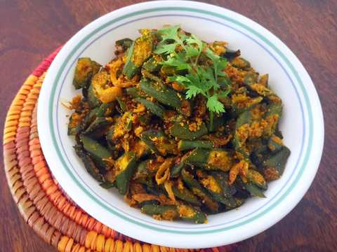 Recette de maïs Okra Recette Indienne Traditionnelle