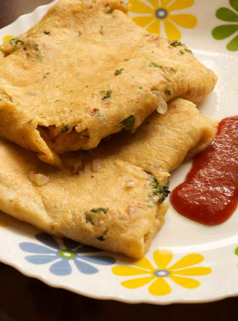 Recette d'omelette à pain sans oeuf Recette Indienne Traditionnelle