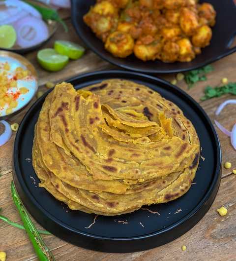 Recette de la paratha de Masala Lachha Recette Indienne Traditionnelle