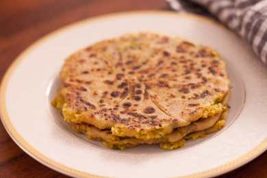 Recette de la paratha de la molonie farcie (pain plat radis) Recette Indienne Traditionnelle