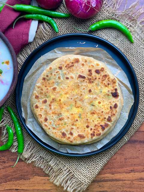 Recette de paratha en peluche de carotte de carotte Recette Indienne Traditionnelle