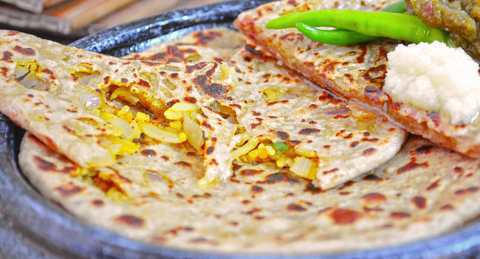 Recette de parathie farcie de riz épicée Recette Indienne Traditionnelle