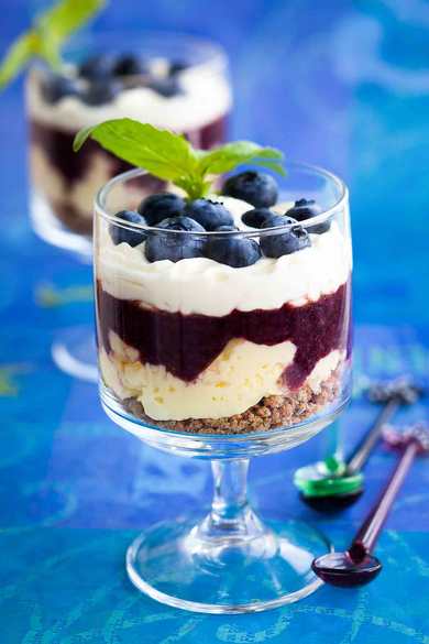 Recette de parfait de myrtille Recette Indienne Traditionnelle