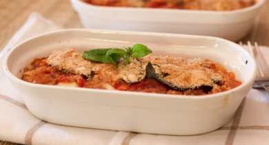 Recette de Parmigiana aubergine rôti Recette Indienne Traditionnelle