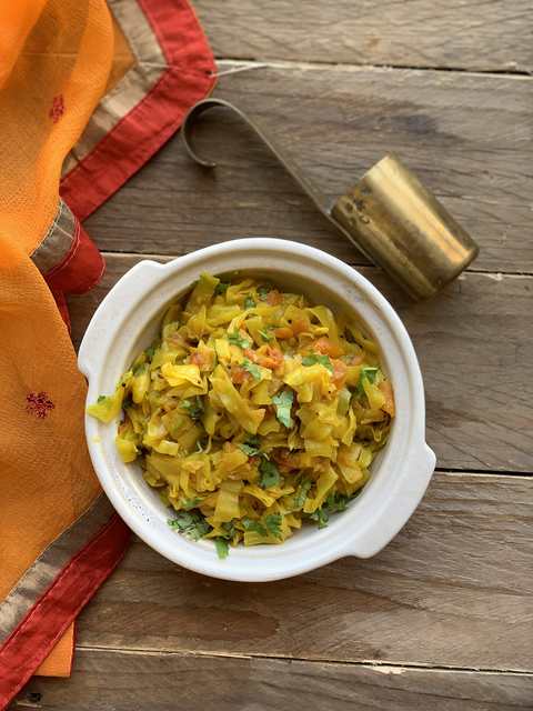 Recette de Patta Gobi Sabzi – Cabbage Tomate Sabzi Recette Indienne Traditionnelle