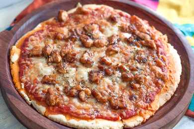 Recette de pizza de poulet barbecue Recette Indienne Traditionnelle