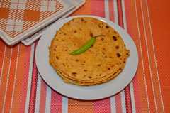 Recette plate de pomme de terre douce - chapati douce patate Recette Indienne Traditionnelle