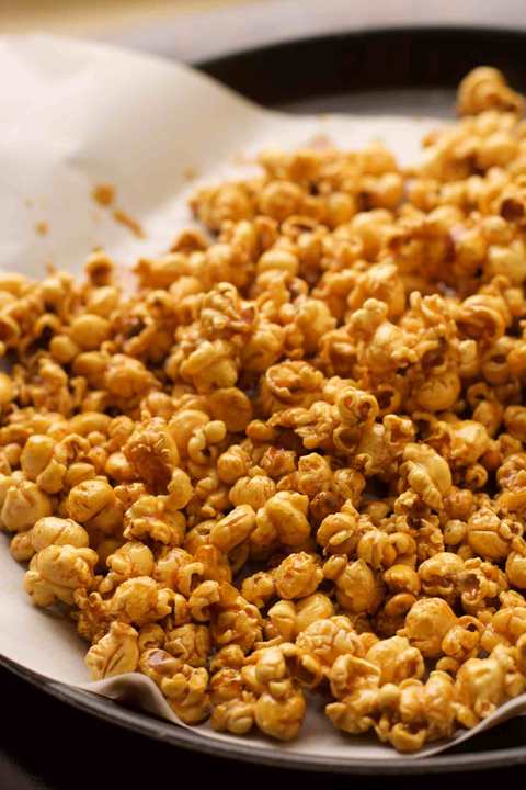 Recette de pop-corn de caramel salé Recette Indienne Traditionnelle