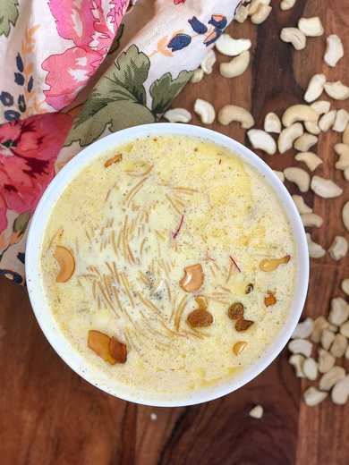 Recette de pouding Semia - Recette Vermicelli Kheer Recette Indienne Traditionnelle