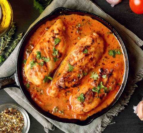 Recette de poulet au basilic tomate Recette Indienne Traditionnelle