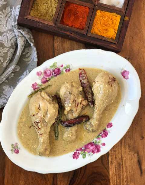 Recette de poulet au poulet de style bengali - recette de poulet korma Recette Indienne Traditionnelle