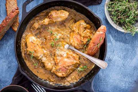Recette de poulet à l’oignon français Recette Indienne Traditionnelle