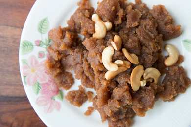 Recette de pudding de blé - Gehun Ka Halwa Recette Indienne Traditionnelle