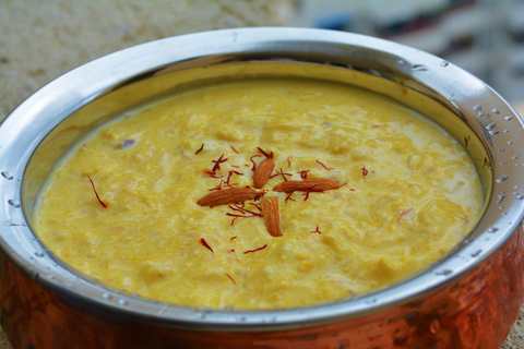 Recette de pudding de mangue Recette Indienne Traditionnelle