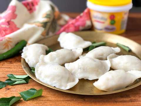 Recette de puits de cacahuète - Pudding de sel / ferme modak modak Recette Indienne Traditionnelle