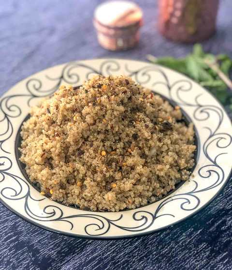 Recette de quinoa à l’ail herbe Recette Indienne Traditionnelle