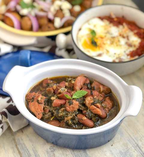 Recette de ragoût de haricot de poulet perse du poulet Recette Indienne Traditionnelle